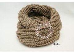 Neck Warmer "Knitted Wool" , Ladies, WIDE